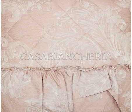 Casabiancheria.it | Copriletto trapuntato matrimoniale GF Ferrari Giada con volant