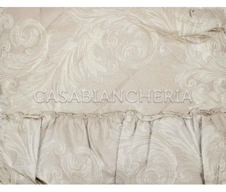 Casabiancheria.it | Copriletto trapuntato matrimoniale GF Ferrari Giada con volant