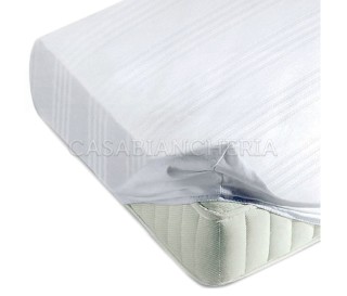 Casa Biancheria | Coprimaterasso Star fasciato con angoli coprimaterasso di cotone