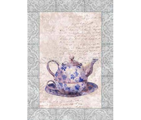 Casabiancheria.it | Strofinaccio Tiffany Tea Pot set 6 pezzi strofinacci di cotone da cucina