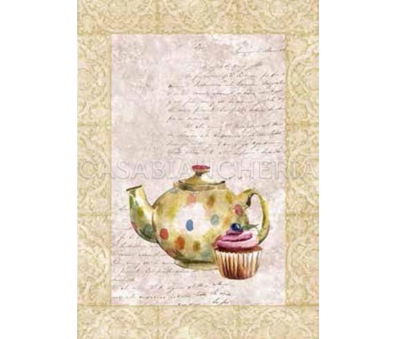 Casabiancheria.it | Strofinaccio Tiffany Tea Pot set 6 pezzi strofinacci di cotone da cucina