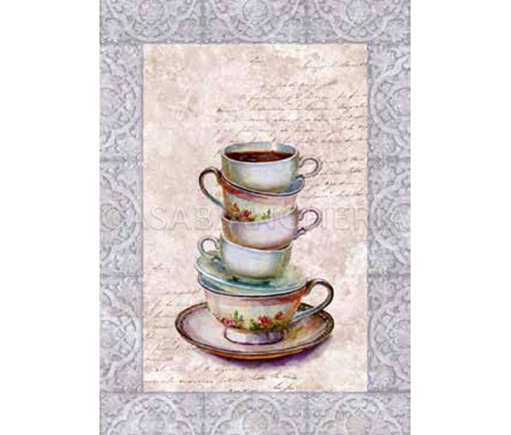 Casabiancheria.it | Strofinaccio Tiffany Tea Pot set 6 pezzi strofinacci di cotone da cucina
