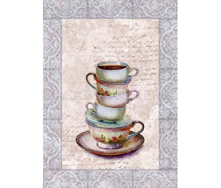 Casabiancheria.it | Strofinaccio Tiffany Tea Pot set 6 pezzi strofinacci di cotone da cucina