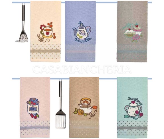 Casabiancheria.it | Strofinaccio di spugna Breakfast set 6 pezzi strofinacci in spugna amazon