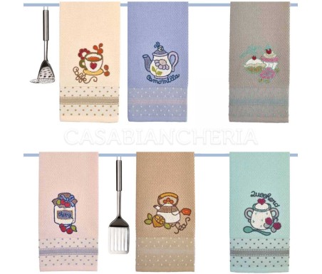 Casabiancheria.it | Strofinaccio di spugna Breakfast set 6 pezzi strofinacci in spugna amazon