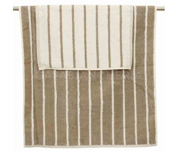 Casabiancheria.it | Set 2 coppie asciugamani di spugna Gabel Naturae Fiume asciugamani di spugna gabel