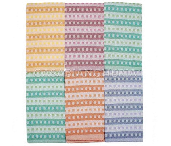 Casabiancheria.it | Set strofinacci di cotone Emilia Fiandra strofinacci asciugpiatti