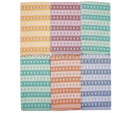 Casabiancheria.it | Set strofinacci di cotone Emilia Fiandra strofinacci asciugpiatti