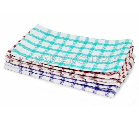 Casabiancheria.it | Strofinaccio di cotone Tiffany set 6 pezzi strofinacci asciugapiatti in cotone