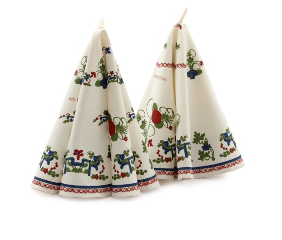 canovaccio TONDO stampa romagnola GAROFANO	- Casabiancheria.it		