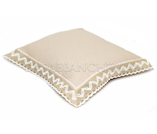Casabiancheria.it | Cuscino arredo Melodie Uncinetto con imbottitura cuscino decorativo con pizzo 2