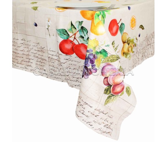 Casabiancheria.it | Tovaglia di cotone a stampa digitale Tiffany Fruit tovaglie eleganti