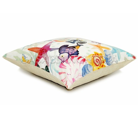 Casabiancheria.it | Cuscino arredo Pesci con imbottitura cuscini decorativi marini 