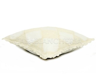 Casabiancheria.it | Cuscino arredo Uncinetto con imbottitura cuscini decorativi con pizzo 2