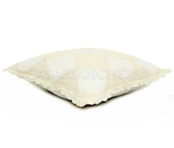 Casabiancheria.it | Cuscino arredo Uncinetto con imbottitura cuscini decorativi con pizzo