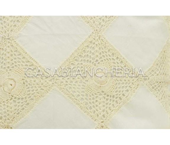 Casabiancheria.it | Cuscino arredo Uncinetto con imbottitura cuscini decorativi con pizzo