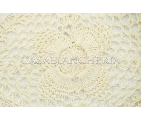 Casabiancheria.it | Cuscino arredo Uncinetto con imbottitura cuscini decorativi con pizzo