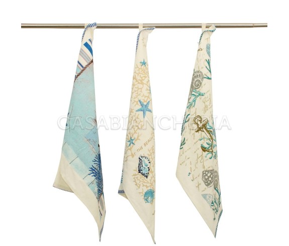 Casabiancheria.it | Strofinaccio di spugna La Mere set 6 pezzi strofinacci marini