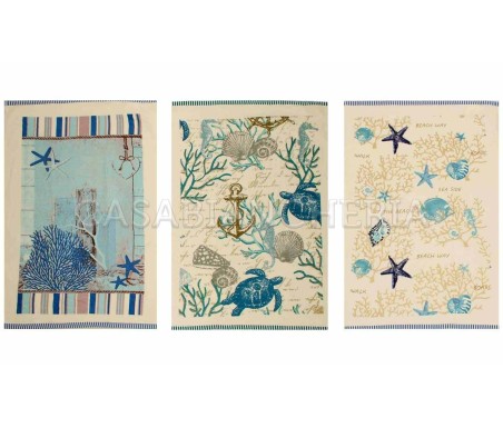 Casabiancheria.it | Strofinaccio di spugna La Mere set 6 pezzi strofinacci marini