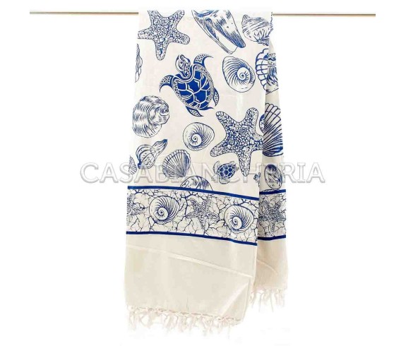 Casa Biancheria | Telo arredo copritutto Batik Ippocampo copritutto indiani Batik