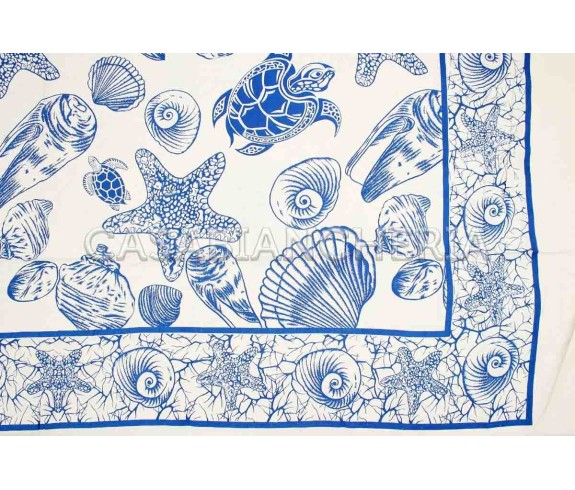 Casa Biancheria | Telo arredo copritutto Batik Ippocampo copritutto indiani Batik