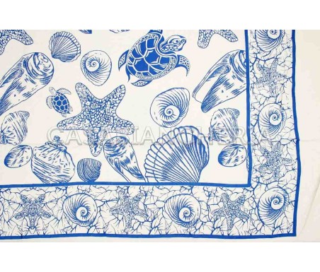 Casa Biancheria | Telo arredo copritutto Batik Ippocampo copritutto indiani Batik