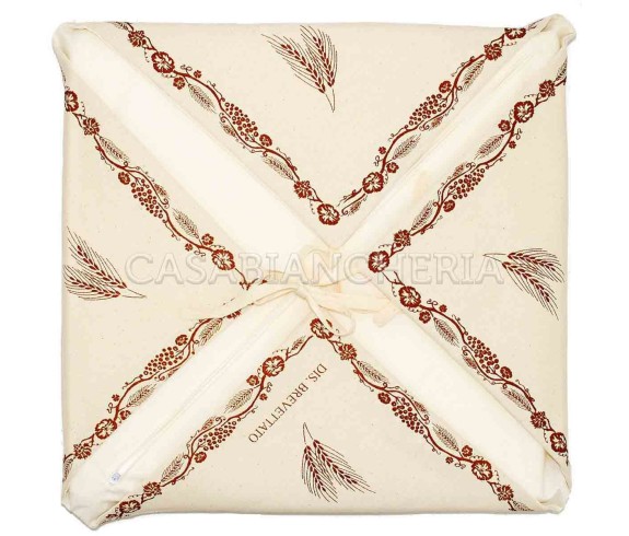 Casabiancheria.it | Cuscino sedia con alette Stampa Romagnola cuscini per sedie da cucina country