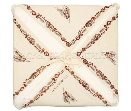 Casabiancheria.it | Cuscino sedia con alette Stampa Romagnola cuscini per sedie da cucina country