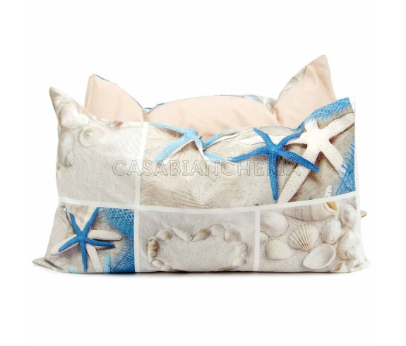 Casabiancheria.it | Parure copripiumino matrimoniale stampa digitale Mare Shabby copripiumini marinari