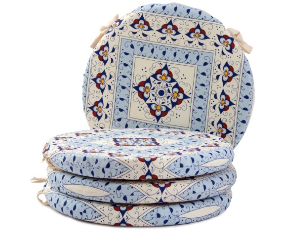 Cuscino sedia Palmetta tondo - casabiancheria.it