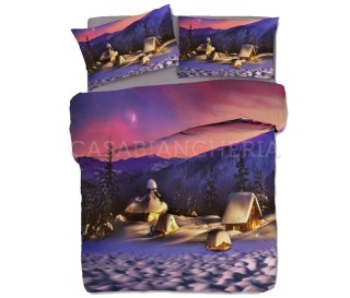 Casabiancheria.it | Parure copripiumino matrimoniale Holy Night set copripiumino natalizio