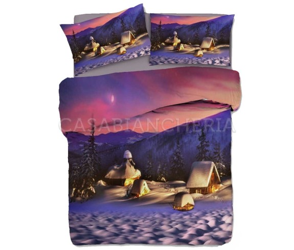Casabiancheria.it | Parure copripiumino matrimoniale Holy Night set copripiumino natalizio