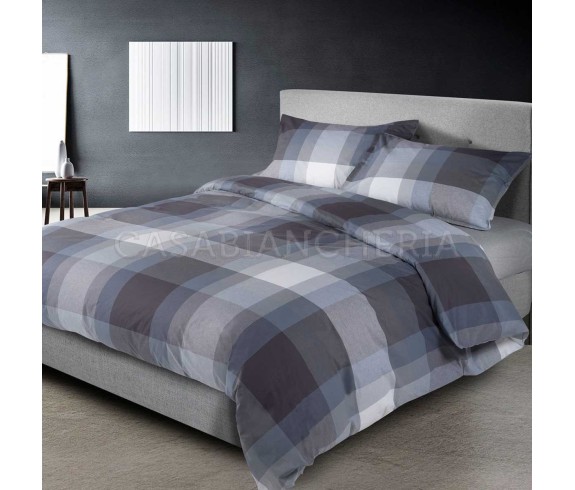 Casabiancheria.it | Parure copripiumino matrimoniale tinto in filo Madison copripiumini matrimoniali singoli 1 piazza e mezza