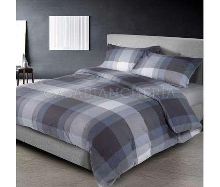 Casabiancheria.it | Parure copripiumino matrimoniale tinto in filo Madison copripiumini matrimoniali singoli 1 piazza e mezza