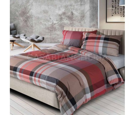 Casabiancheria.it | Parure copripiumino matrimoniale tinto in filo Madison copripiumini matrimoniali singoli 1 piazza e mezza