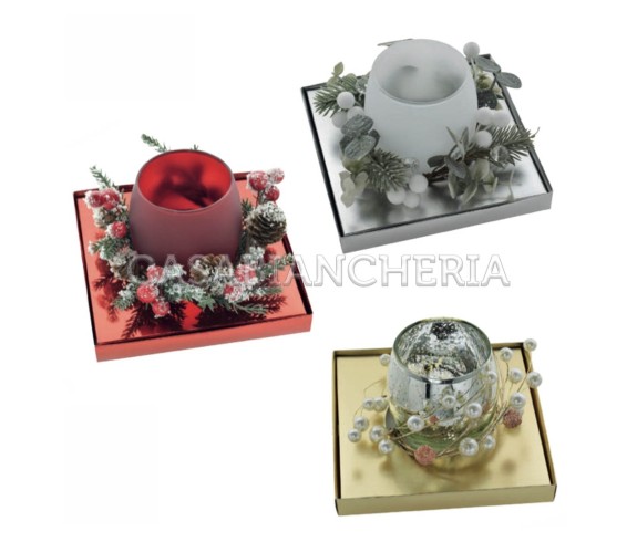 Casabiancheria.it | Portacandela decorazione natalizia Auguri decorazioni natalizie amazon