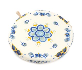 CUSCINO stampa romagnola melograno blu - Casabiancheria.it 