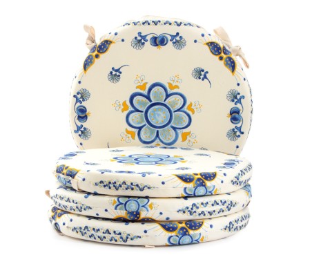 CUSCINO stampa romagnola melograno blu - Casabiancheria.it 