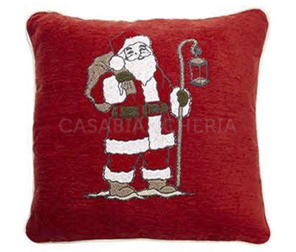 Casabiancheria.it | Cuscino arredo natalizio Santa Claus con imbottitura cuscini decorativi di natale