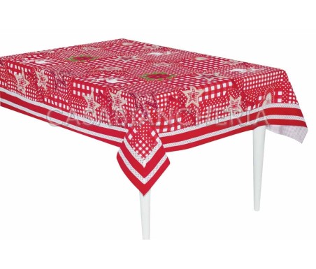 Casabiancheria.it | Tovaglia natalizia Country Xmas tovaglie natalizie di cotone