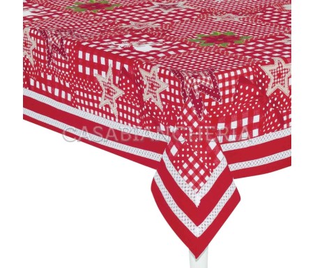 Casabiancheria.it | Tovaglia natalizia Country Xmas tovaglie natalizie di cotone