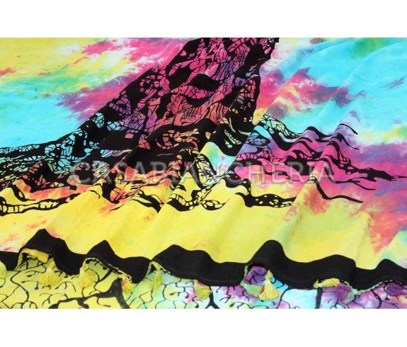 Casabiancheria.it | Telo arredo copritutto Batik Multicolor Albero copritutto di cotone