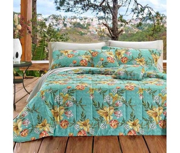 Casabiancheria.it | Copriletto trapuntato matrimoniale GF Ferrari Summer in raso di cotone trapuntino di raso gianfranco ferrari