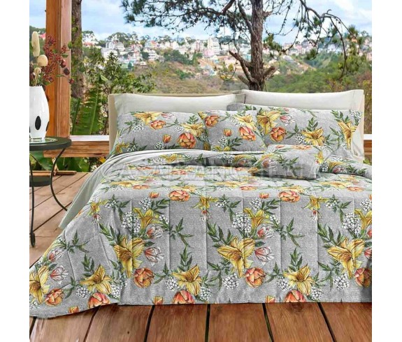 Casabiancheria.it | Copriletto trapuntato matrimoniale GF Ferrari Summer in raso di cotone trapuntino di raso gianfranco ferrari