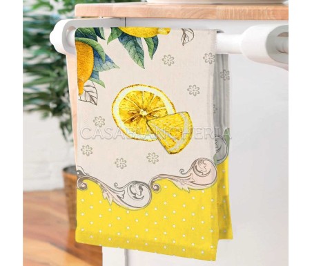 Casa Biancheria | Strofinaccio spugna La Thuile set 6 pezzi strofinacci di spugna da cucina