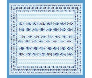 Casabiancheria.it | Telo arredo copritutto Batik Multicolor Red Sea granfoulard di cotone