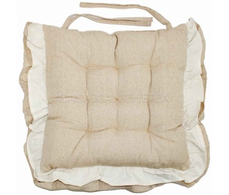 Casabiancheria.it | Cuscino sedia imbottito Cannes cuscini per sedia da cucina