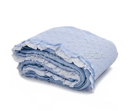 Casabiancheria.it | Copriletto trapuntato con volant Rochelle