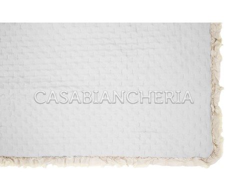 Casabiancheria.it | Copriletto trapuntato con volant Rochelle