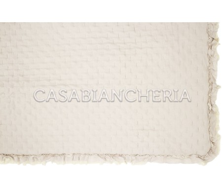 Casabiancheria.it | Copriletto trapuntato con volant Rochelle